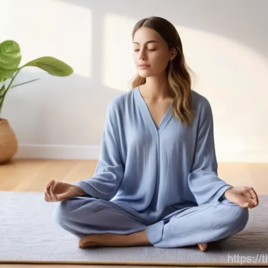 감정 해독과 사회적 연대의 중요성 - **Prompt 1: Inner Peace and Self-Understanding**
A serene young woman, elegantly dressed in mode...