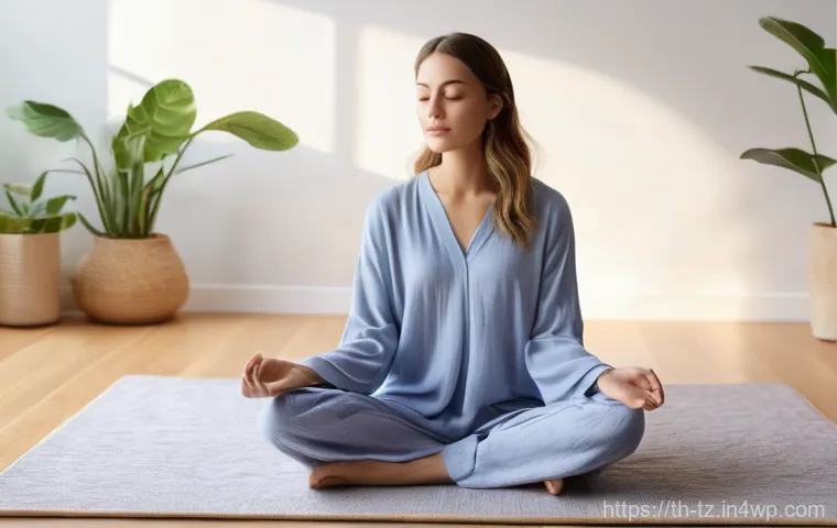 감정 해독과 사회적 연대의 중요성 - **Prompt 1: Inner Peace and Self-Understanding**
    A serene young woman, elegantly dressed in mode...