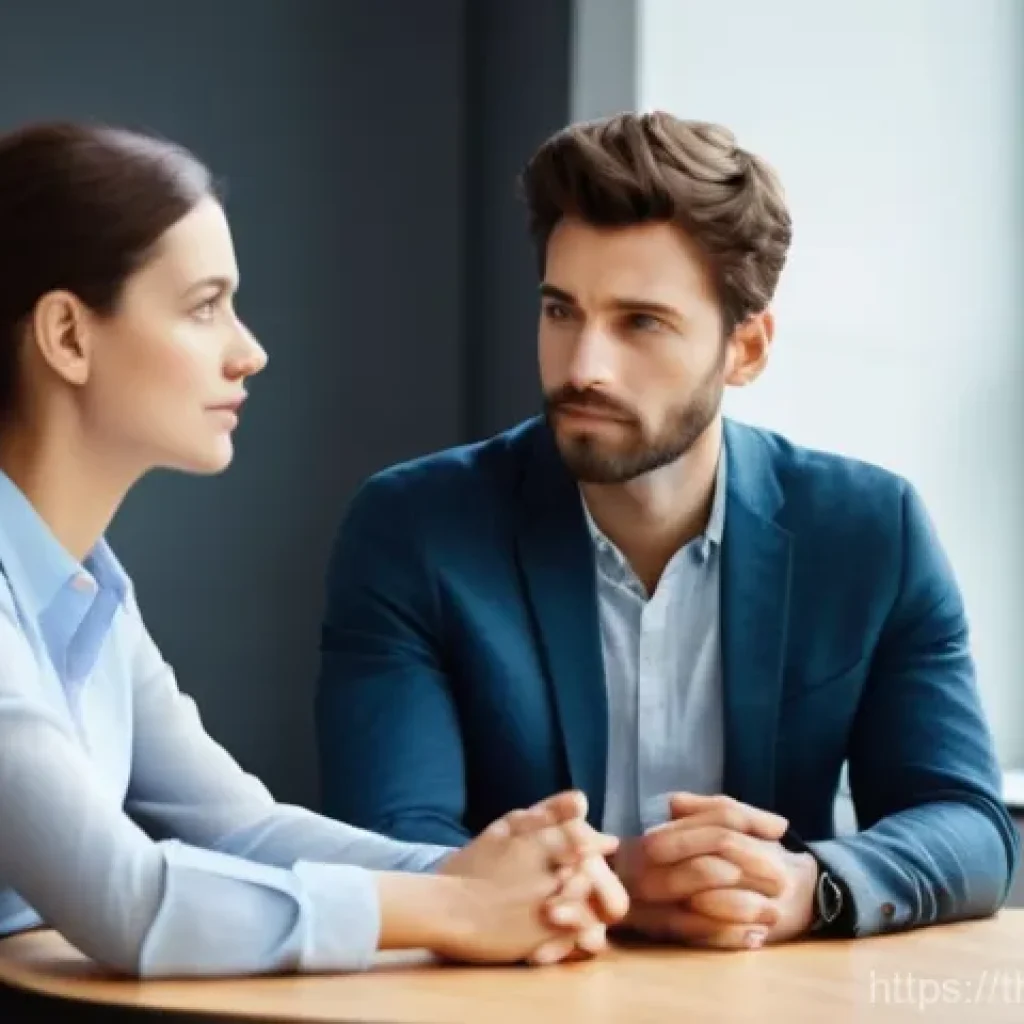 감정 해독을 통한 직장 내 갈등 해결 - **Prompt 1: Empathetic Listening in a Modern Office**
"A scene in a brightly lit, modern office ...
