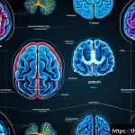 Home 21 감정 해독의 신경과학적 접근 - A highly detailed scientific illustration of the human brain highlighting the Amygdala, Prefrontal C...