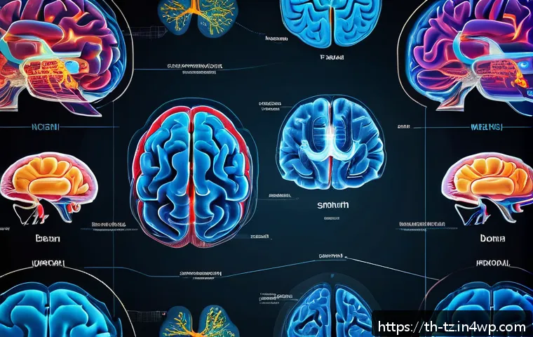 감정 해독의 신경과학적 접근 - A highly detailed scientific illustration of the human brain highlighting the Amygdala, Prefrontal C...